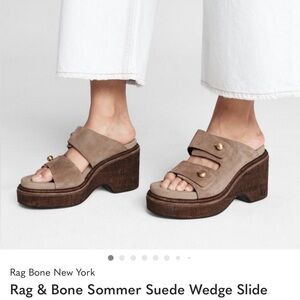 Rag & Bone Sommer suede wedge